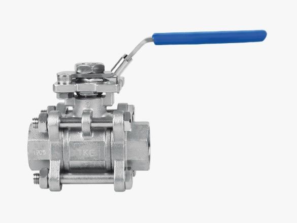 11/2'' PASLANMAZ ÜÇ PARÇALI DİŞLİ TEPE FLANŞLI KÜRESEL VANA