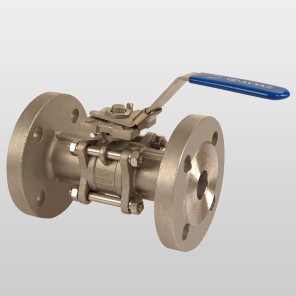 Ayvaz Küresel Vana Üç Parçalı Paslanmaz Flanşlı (AISI304) DN25