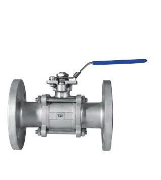 DN100 PASLANMAZ AISI304 3 PARÇALI FLANŞLI KÜRESEL VANA