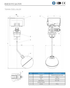 Ayvaz Seviye Şalteri / C-2 C-2 ABS Kapak