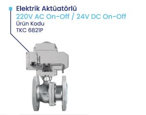 DN65 PASLANMAZ  ELEKTRİK AKTÜATÖRLÜ KÜRESEL VANA