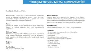 Ayvaz Titreşim Yutucu metal Kompansatör DN200