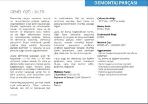 DN250 DEMONTAJ PARÇASI