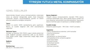Ayvaz Titreşim Yutucu metal Kompansatör DN125