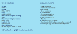 DN125 PNÖMATİK PİSTONLU BIÇAKLI SÜRGÜLÜ VANA (TEK TARAFLI SIZDIRMAZLIKLI)