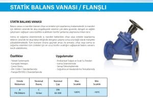 Ayvaz Balans Vanası / Statik Tip / Flanşlı DN200