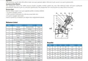 Ayvaz Balans Vanası / Statik Tip / Dişli 3/4''