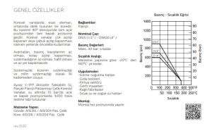 Ayvaz Küresel Vana Üç Parçalı Paslanmaz Flanşlı (AISI304) DN80