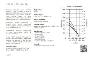 Ayvaz Küresel Vana Üç Parçalı Paslanmaz Flanşlı (AISI304) DN50
