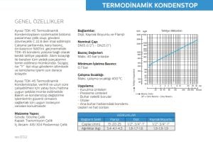 Termodinamik Kondenstop Flanşlı TDK-45 DN15