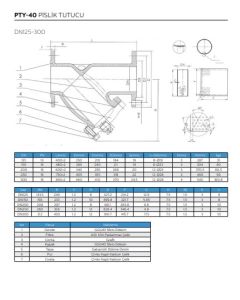 Ayvaz Pislik Tutucu Flanşlı Y Tipi PTY-40 DN32