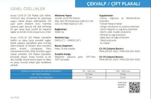 Ayvaz Çift Plakalı Çekvalf ÇV-25 DN300