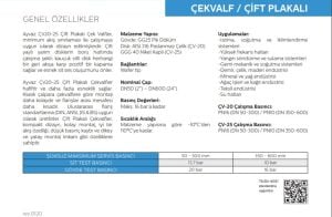 Ayvaz Çift Plakalı Çekvalf ÇV-20 DN200