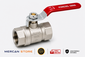 3/4'' Endüstriyel Tip Küresel Vana – PN25 Tam Geçişli Pirinç
